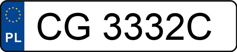 Numer rejestracyjny CG 3332C posiada TOYOTA COROLLA - CG3332C