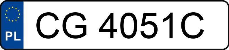 Numer rejestracyjny CG 4051C posiada AUDI A4 - CG4051C Numer rejestracyjny CG 4051C posiada AUDI A4 - CG4051C