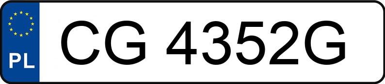 Numer rejestracyjny CG 4352G posiada RENAULT MEGANE - CG4352G Numer rejestracyjny CG 4352G posiada RENAULT MEGANE - CG4352G