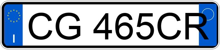 Numer rejestracyjny CG465CR posiada FIAT Panda 1a serie Numer rejestracyjny CG465CR posiada FIAT Panda 1a serie