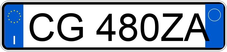 Numer rejestracyjny CG480ZA posiada LANCIA Ypsilon