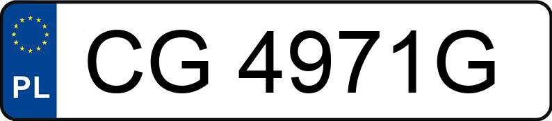 Numer rejestracyjny CG 4971G posiada AUDI Q5 - CG4971G