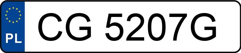 Numer rejestracyjny CG 5207G posiada VOLKSWAGEN TIGUAN - CG5207G