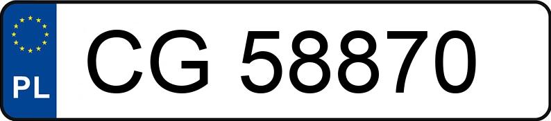 Numer rejestracyjny CG 58870 posiada KIA CARNIVAL 2,9TD - CG58870