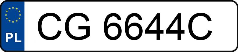 Numer rejestracyjny CG 6644C posiada PORSCHE CAYENNE GTS - CG6644C