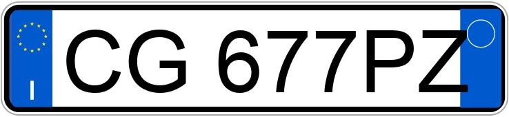 Numer rejestracyjny CG677PZ posiada FIAT Punto 3a serie