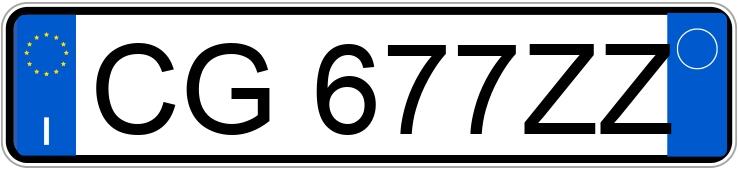 Numer rejestracyjny CG677ZZ posiada PEUGEOT 206
