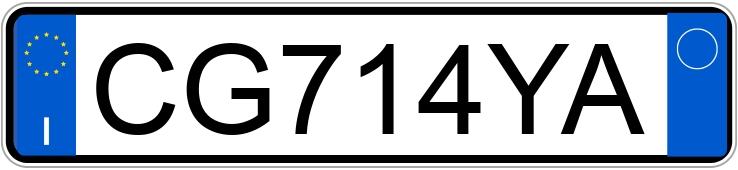 Numer rejestracyjny CG714YA posiada AUDI A3 2a serie