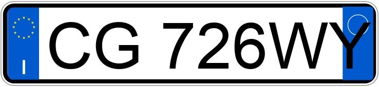 Numer rejestracyjny CG726WY posiada VOLKSWAGEN Golf 4a serie Numer rejestracyjny CG726WY posiada VOLKSWAGEN Golf 4a serie