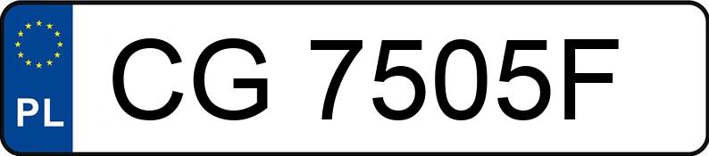 Numer rejestracyjny CG 7505F posiada OPEL MERIVA-A - CG7505F Numer rejestracyjny CG 7505F posiada OPEL MERIVA-A - CG7505F