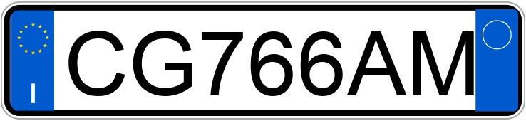 Numer rejestracyjny CG766AM posiada PEUGEOT 206