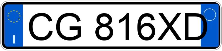 Numer rejestracyjny CG816XD posiada AUDI A2