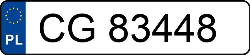 Numer rejestracyjny CG 83448 posiada AUDI A4 - CG83448