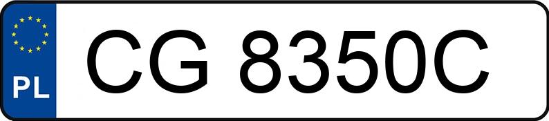 Numer rejestracyjny CG 8350C posiada VOLKSWAGEN GOLF - CG8350C