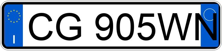 Numer rejestracyjny CG905WN posiada FIAT Panda 2a serie Numer rejestracyjny CG905WN posiada FIAT Panda 2a serie