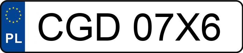 Numer rejestracyjny CGD 07X6 posiada ALFA ROMEO 159 - CGD07X6 Numer rejestracyjny CGD 07X6 posiada ALFA ROMEO 159 - CGD07X6