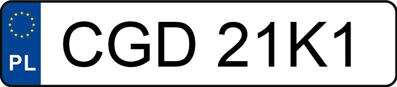 Numer rejestracyjny CGD 21K1 posiada AUDI A6 AVANT - CGD21K1