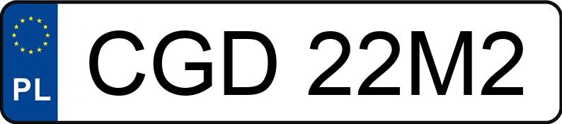 Numer rejestracyjny CGD 22M2 posiada MINI ONE - CGD22M2 Numer rejestracyjny CGD 22M2 posiada MINI ONE - CGD22M2