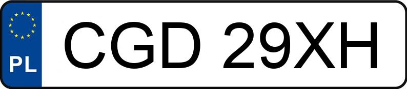 Numer rejestracyjny CGD 29XH posiada BMW 318 CI - CGD29XH