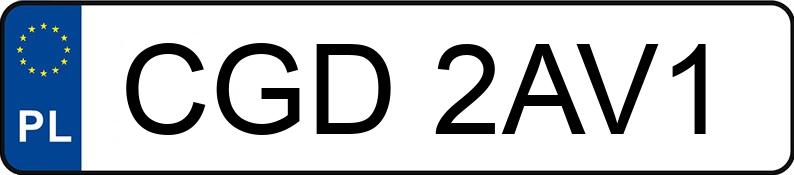 Numer rejestracyjny CGD 2AV1 posiada URSUS C 360 - CGD2AV1