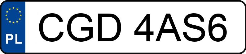 Numer rejestracyjny CGD 4AS6 posiada VOLVO XC 60 2.0 B4 D MILD HYBRID MR`21 E6 Plus Bright Getr - CGD4AS6