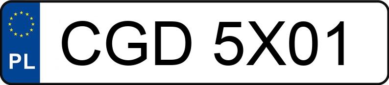 Numer rejestracyjny CGD 5X01 posiada MERCEDES-BENZ X-KLASSE - CGD5X01