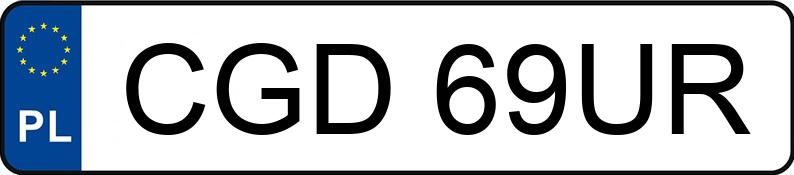 Numer rejestracyjny CGD 69UR posiada VOLKSWAGEN PASSAT - CGD69UR