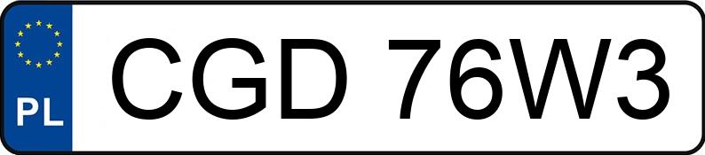 Numer rejestracyjny CGD 76W3 posiada OPEL ASTRA - CGD76W3