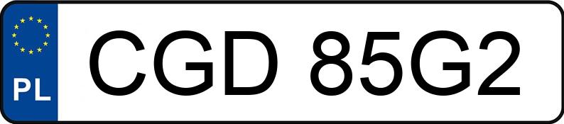 Numer rejestracyjny CGD 85G2 posiada BMW 320I - CGD85G2