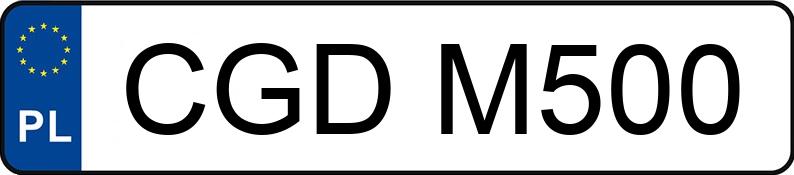 Numer rejestracyjny CGD M500 posiada VOLKSWAGEN 18 KAT - CGDM500 Numer rejestracyjny CGD M500 posiada VOLKSWAGEN 18 KAT - CGDM500