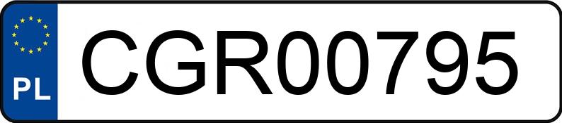 Numer rejestracyjny CGR 00795 posiada AUDI A6 - CGR00795