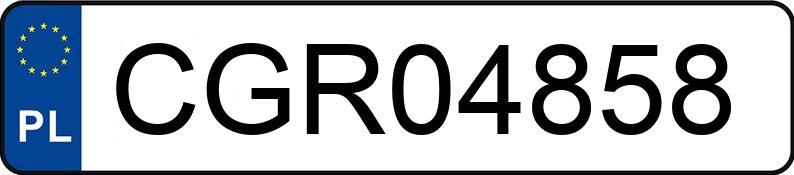 Le numéro d’enregistrement CGR 04858 a OPEL Corsa C 1.2 MR`00 E3 Comfort - CGR04858
