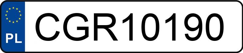 Numer rejestracyjny CGR 10190 posiada FORD GALAXY - CGR10190