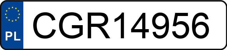 Numer rejestracyjny CGR 14956 posiada RENAULT MEGANE SCENIC - CGR14956