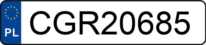 Numer rejestracyjny CGR 20685 posiada CITROEN C4 PICASSO 2.0 HDI - CGR20685