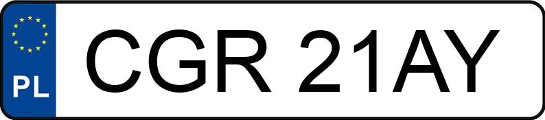 Numer rejestracyjny CGR 21AY posiada BMW 316 - CGR21AY