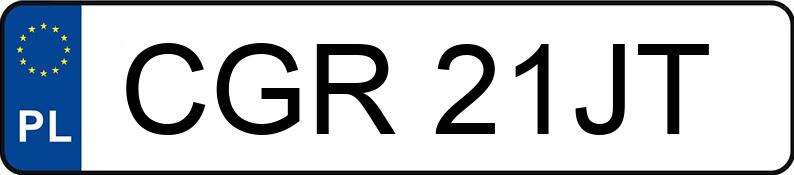 Numer rejestracyjny CGR 21JT posiada PEUGEOT 207 - CGR21JT Numer rejestracyjny CGR 21JT posiada PEUGEOT 207 - CGR21JT