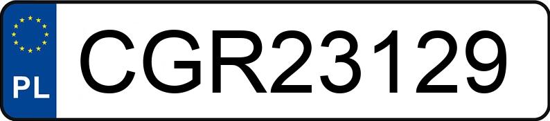 Numer rejestracyjny CGR 23129 posiada MERCEDES-BENZ CLS 500 - CGR23129