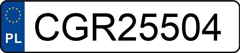 Numer rejestracyjny CGR 25504 posiada RENAULT KADJAR - CGR25504