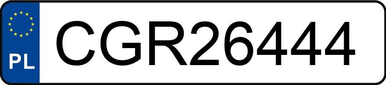 Numer rejestracyjny CGR 26444 posiada AUDI A6 AVANT - CGR26444