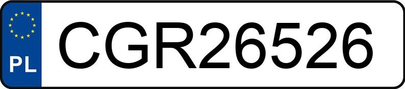 Numer rejestracyjny CGR 26526 posiada CHEVROLET CAPTIVA - CGR26526 Numer rejestracyjny CGR 26526 posiada CHEVROLET CAPTIVA - CGR26526