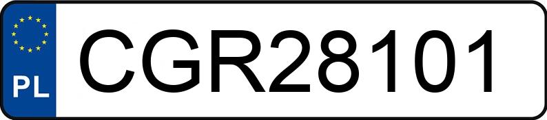 Numer rejestracyjny CGR 28101 posiada BMW M 5 4.4 MR`21 E6d F90 M Competition Steptronic - CGR28101