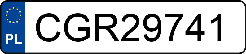 Numer rejestracyjny CGR 29741 posiada VOLKSWAGEN GOLF 1.6 KAT - CGR29741