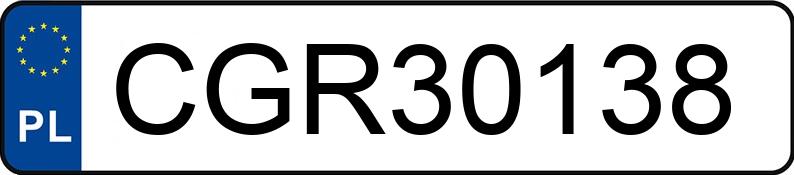 Numer rejestracyjny CGR 30138 posiada CHEVROLET CORVETTE - CGR30138 Numer rejestracyjny CGR 30138 posiada CHEVROLET CORVETTE - CGR30138