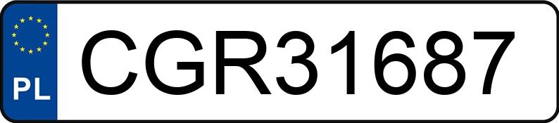 Numer rejestracyjny CGR 31687 posiada AUDI Q5 - CGR31687