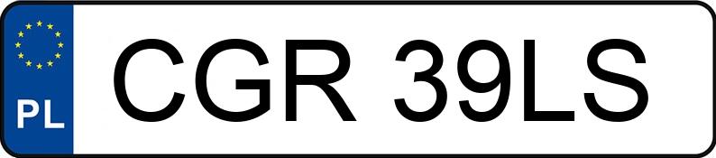 Numer rejestracyjny CGR 39LS posiada BMW 525 Diesel MR`03 E3 E60 525 Diesel MR`03 E3 E60 - CGR39LS