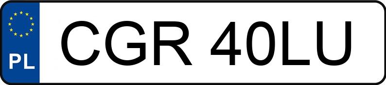 Numer rejestracyjny CGR 40LU posiada FORD Galaxy 1.9 TDi MR`00 E3 Trend - CGR40LU