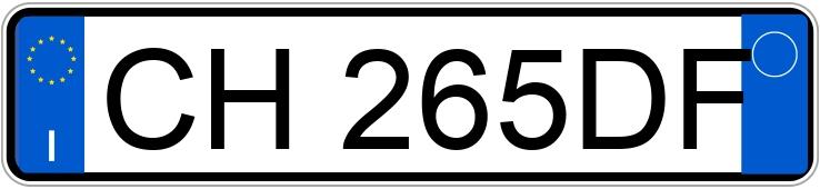 Numer rejestracyjny CH265DF posiada FIAT Punto 3a serie Numer rejestracyjny CH265DF posiada FIAT Punto 3a serie