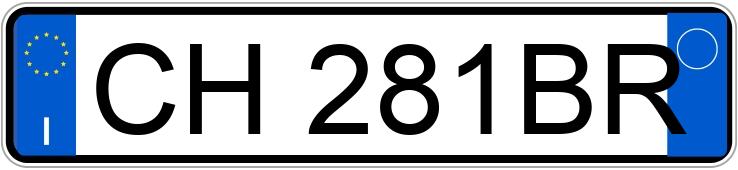 Numer rejestracyjny CH281BR posiada ALFA ROMEO 147