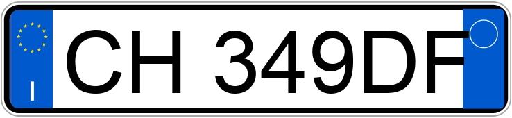 Numer rejestracyjny CH349DF posiada RENAULT Twingo 1a serie